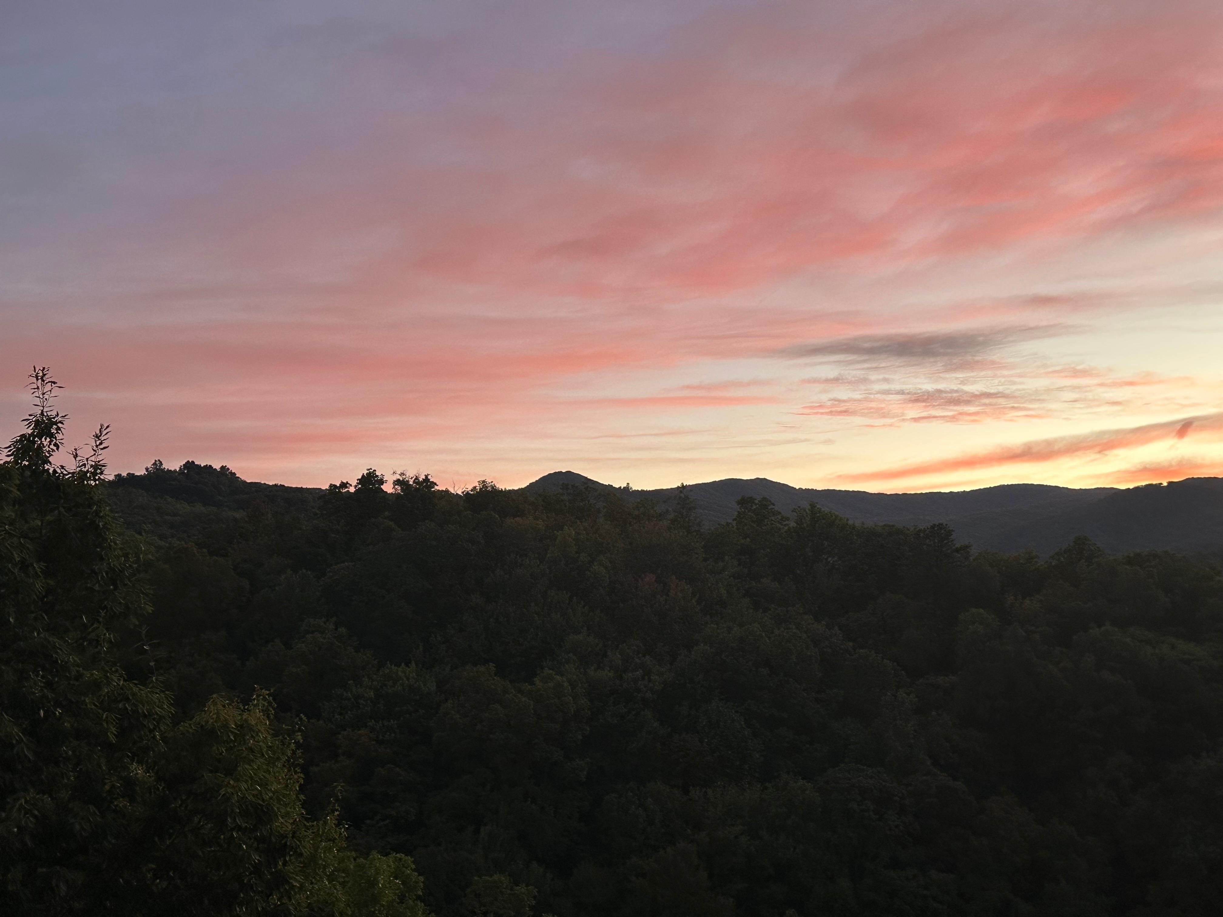 Had beautiful sunsets.