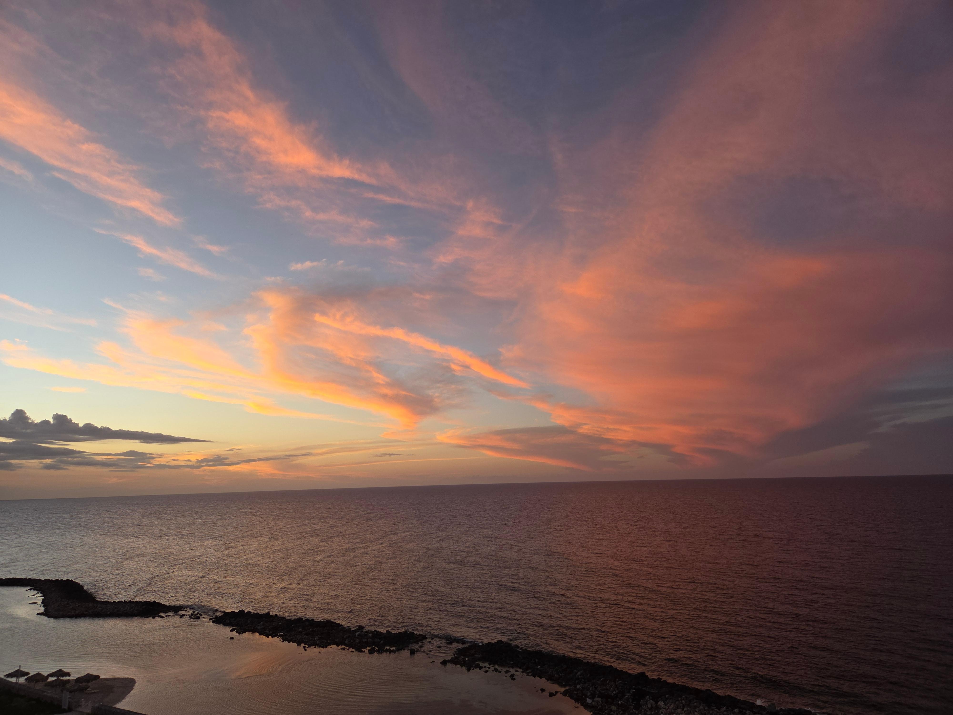 Sun set from our room.