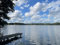 Blick vom Garten auf den Ulrichshuser See