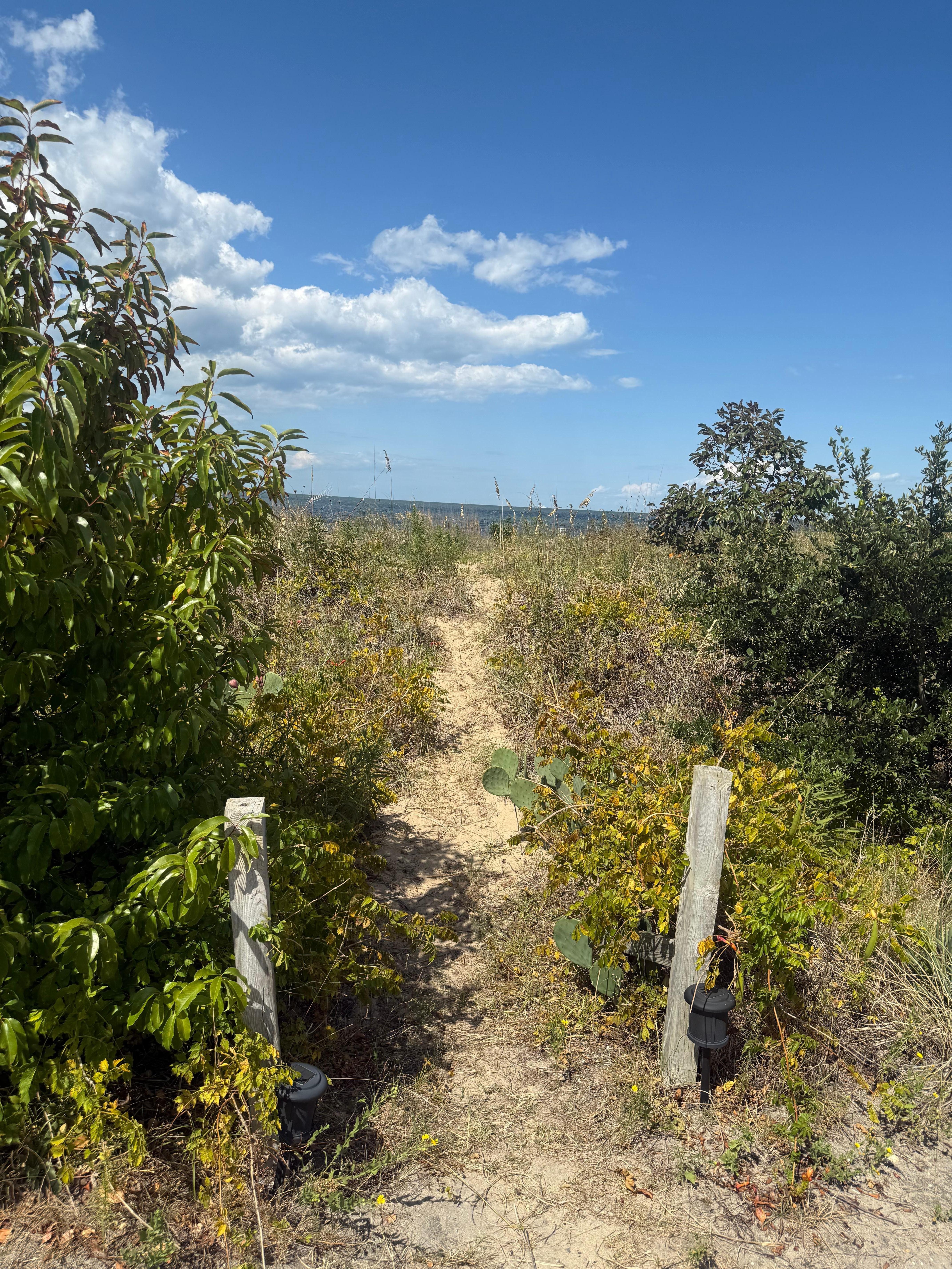Nice walkway to beach