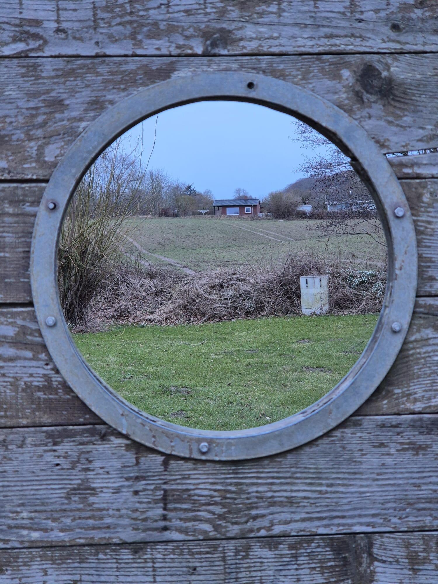 View from the beach to the house