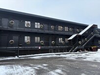 Parking lot/front of hotel