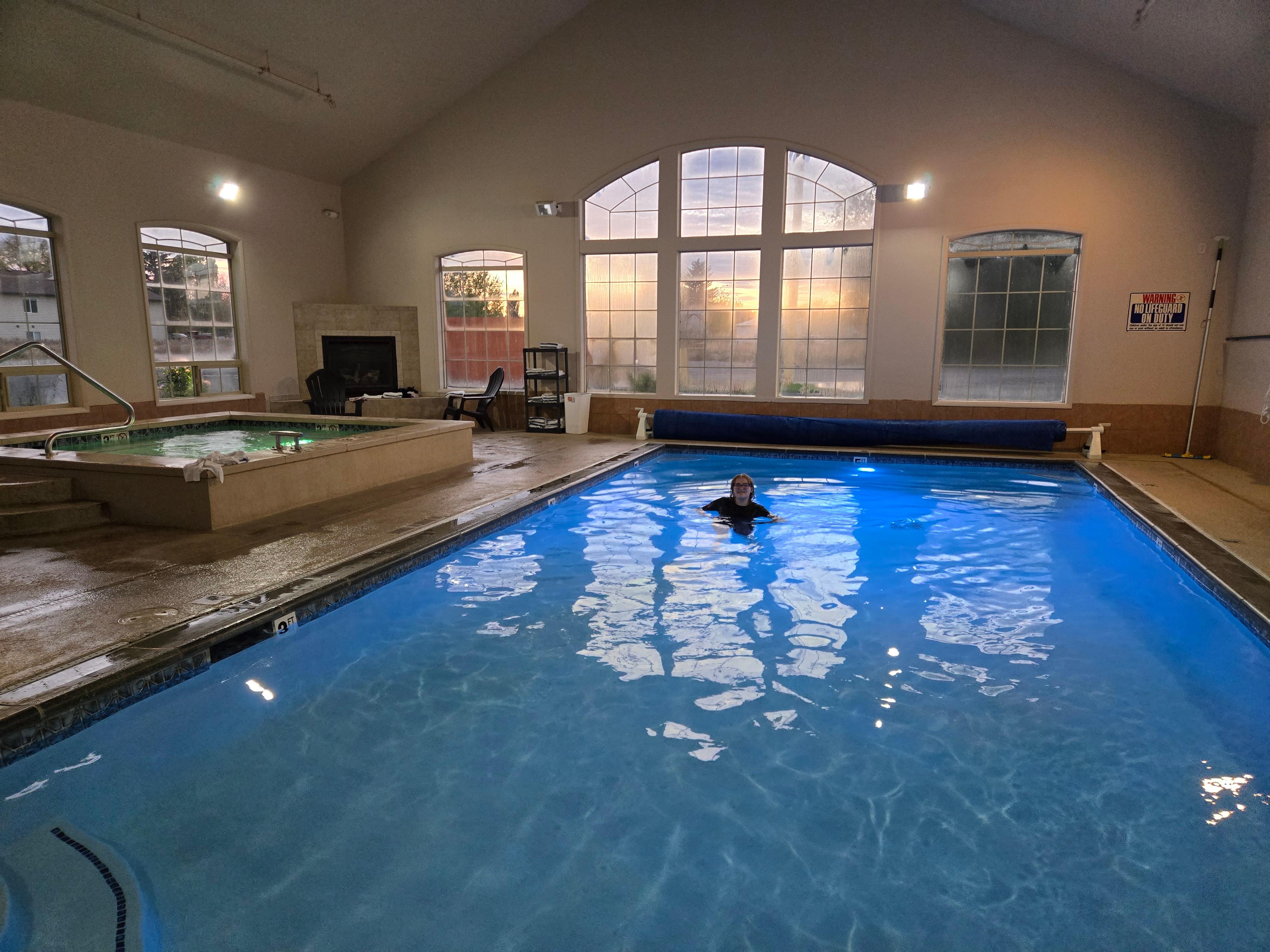 Pool area was large, clean, and nice