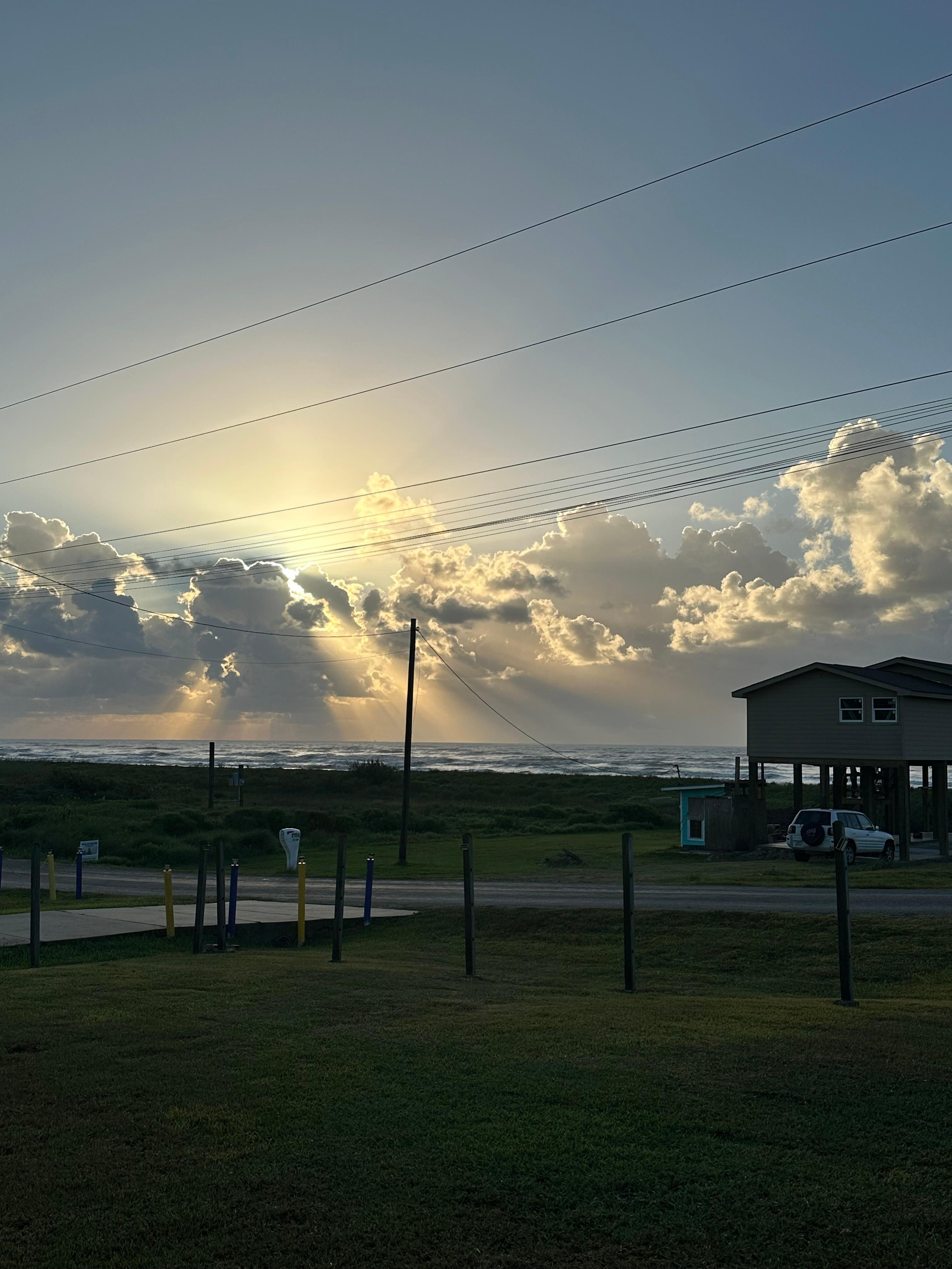 Front of house looking across the street 