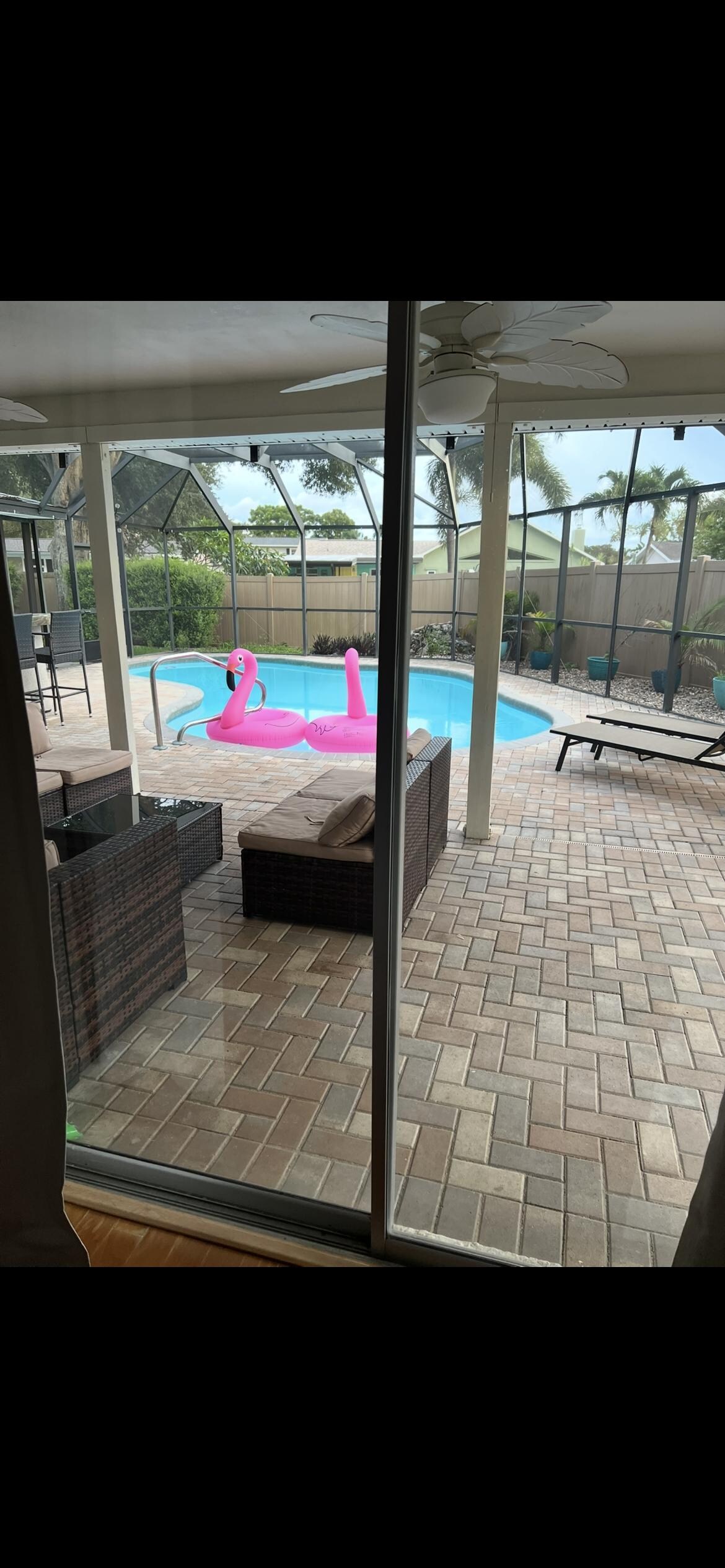 View from master bedroom 