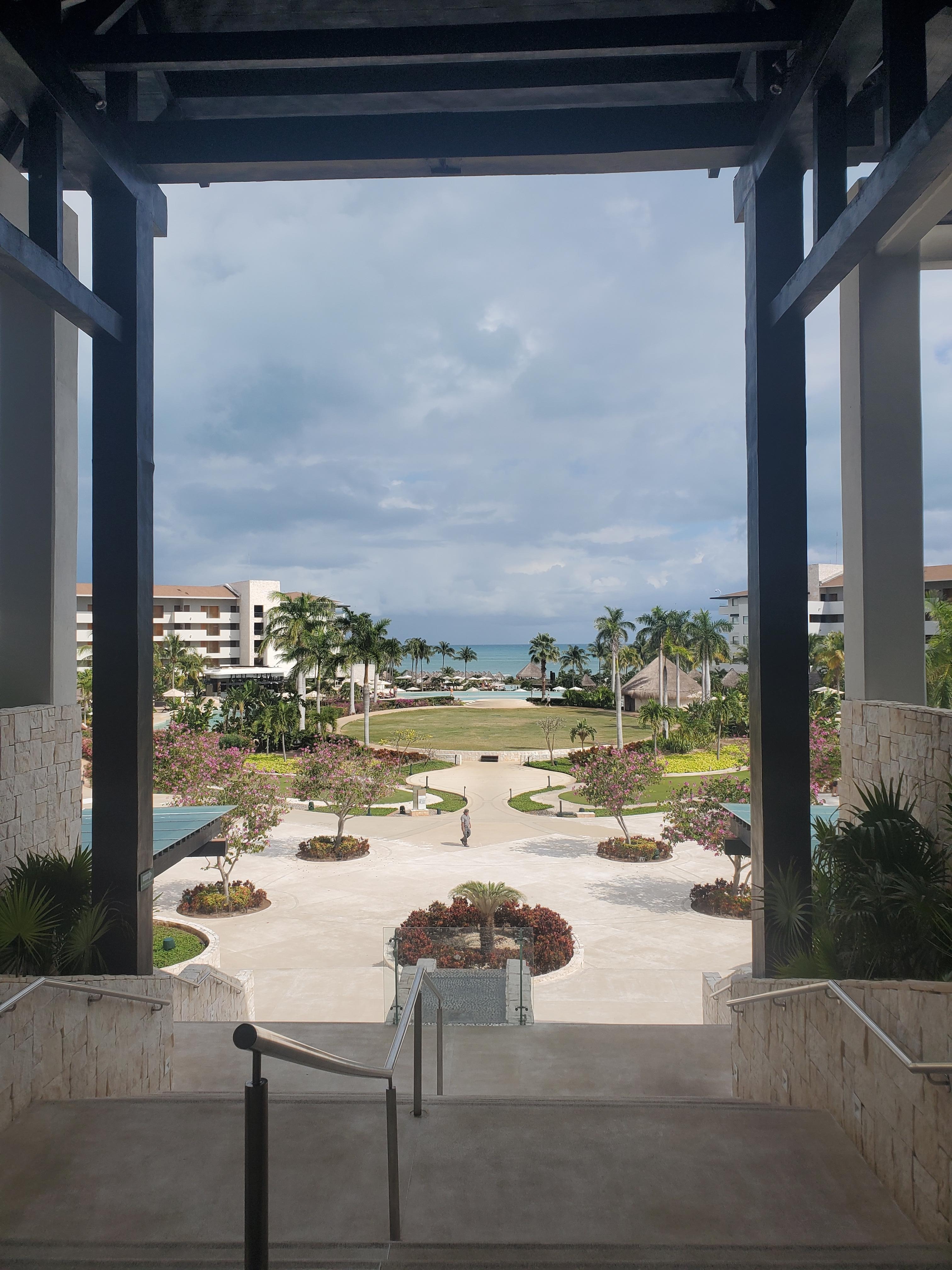 Lush tropical grounds