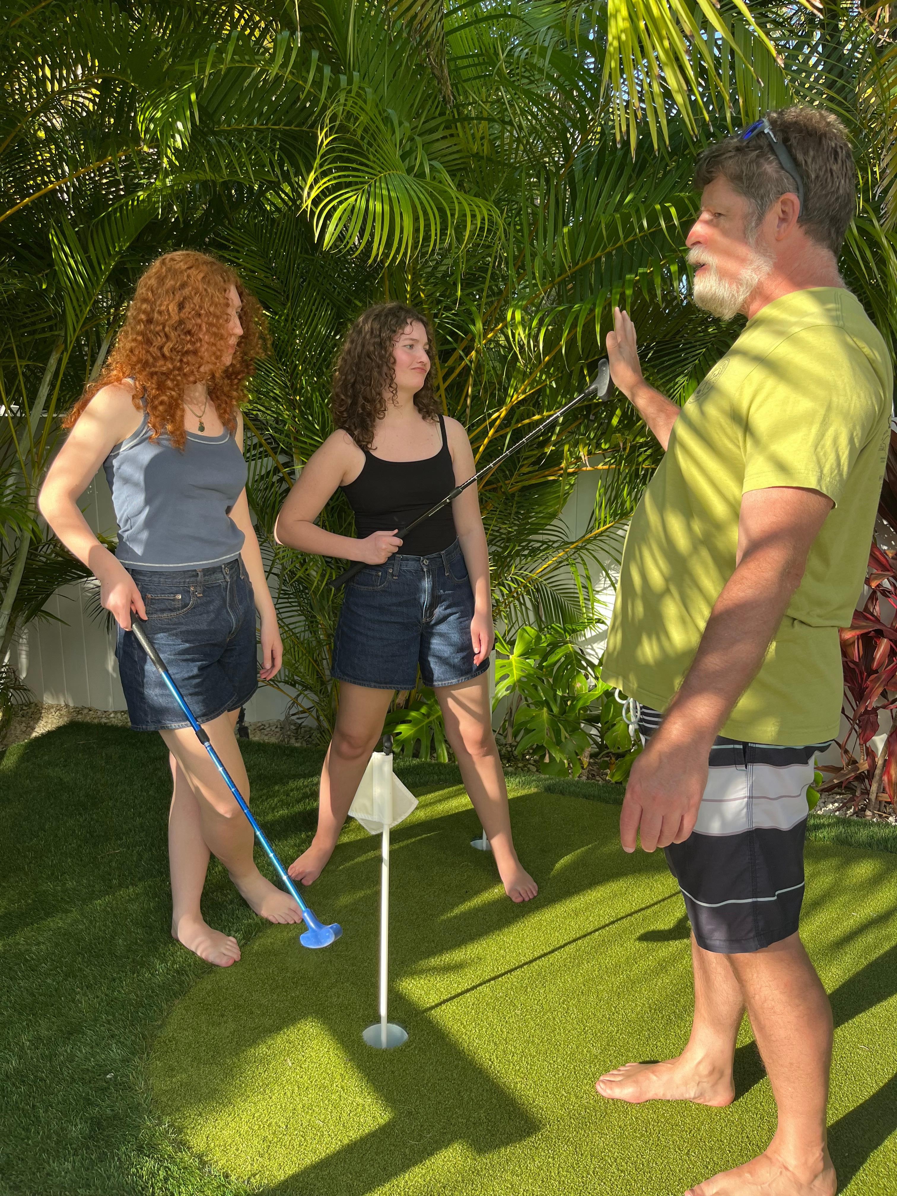 Fun playing putt-putt!