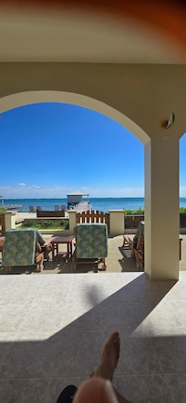 The view from room terrace.