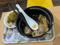 Free ramen and rice for dinner at the hotel restaurant