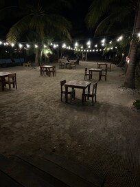 Part of the restaurant seating area