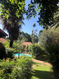 The pool gets sun all day long and the water 💦 is beautiful to cool 😎 off on a hot day