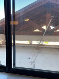 Poorly fitted window screen