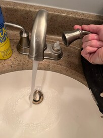 Faucet handle that kept coming off.