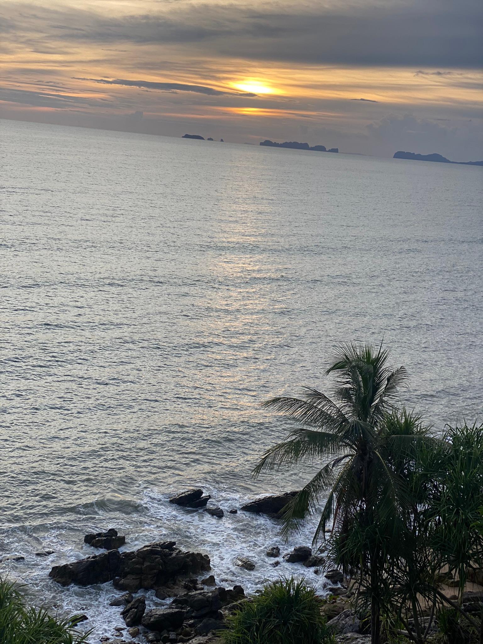 View from outdoor shower