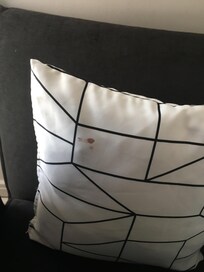 Blood stained scatter cushion