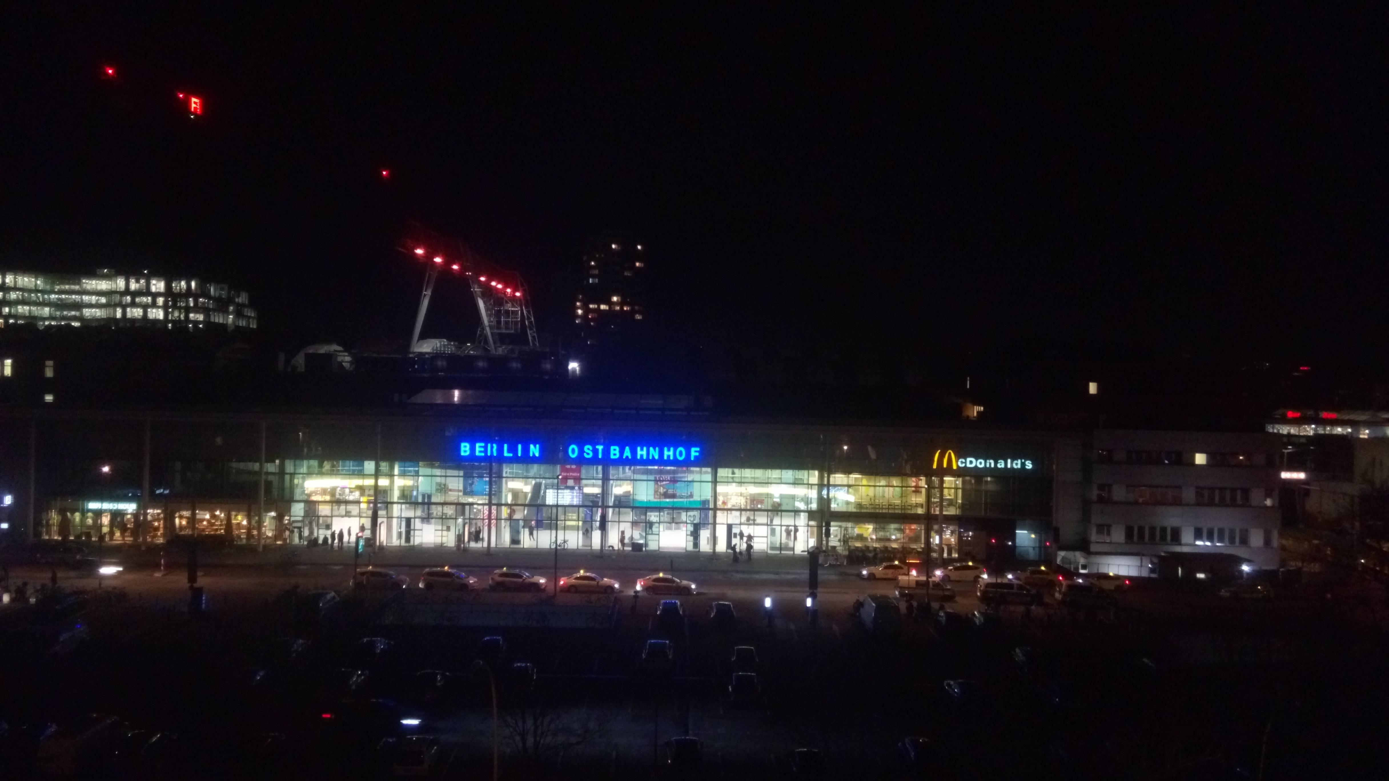 View from 6th floor room window of the station & bus terminus.