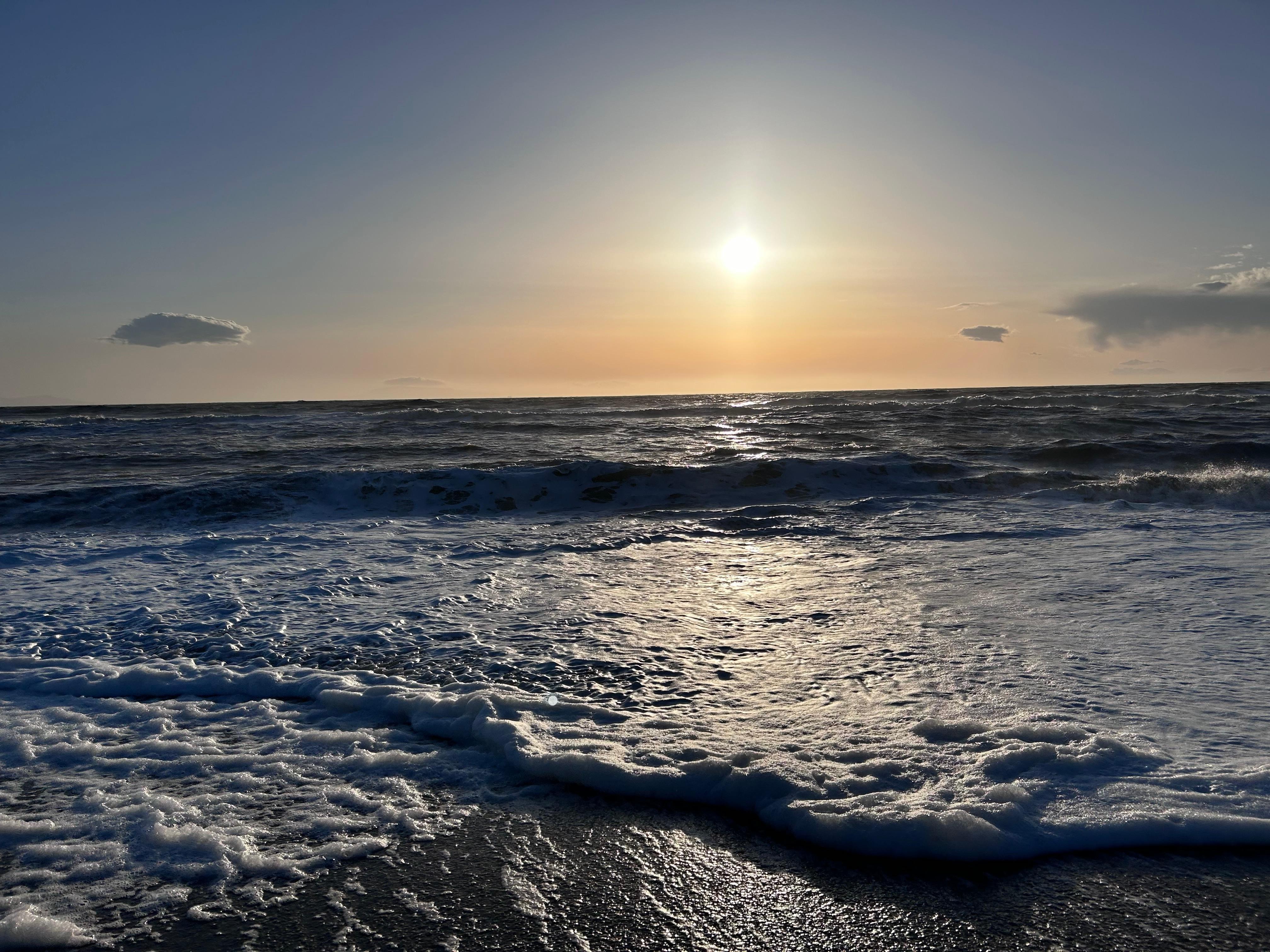 The beach