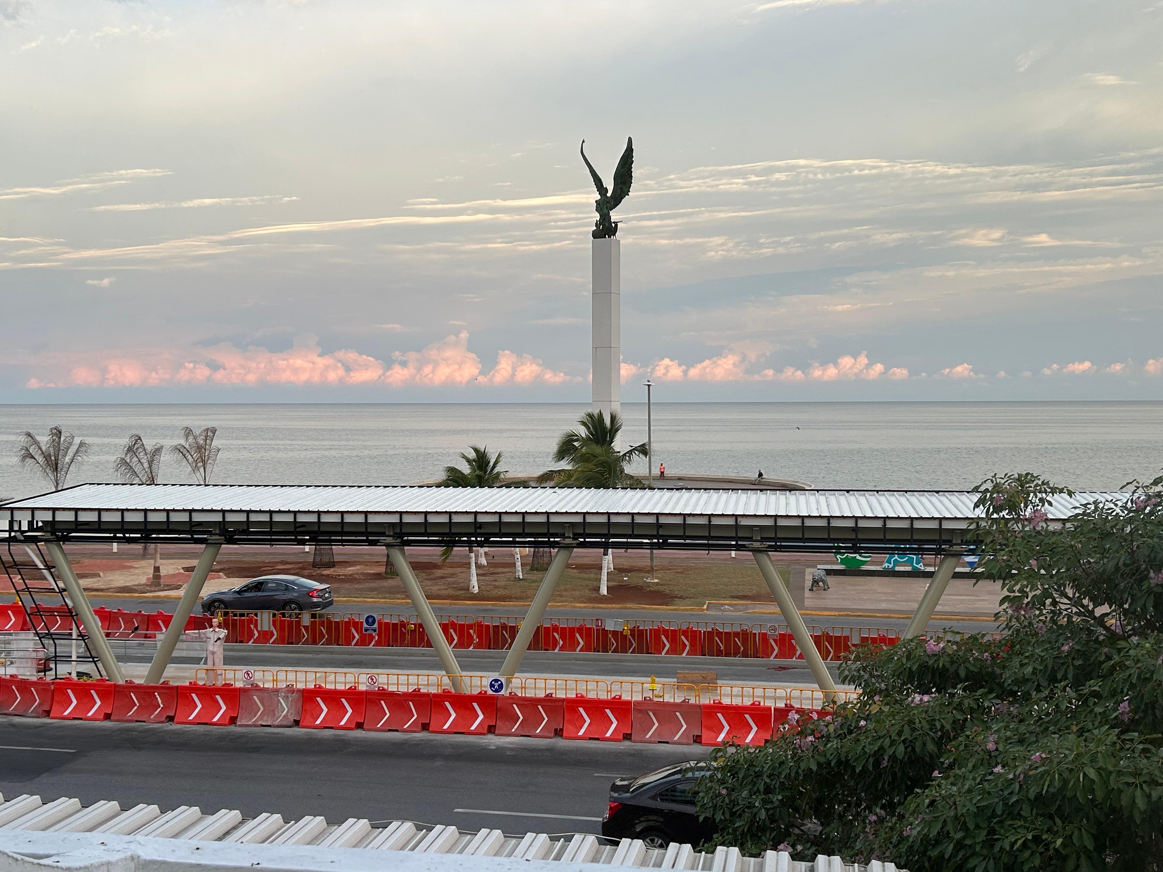 View from balcony. 