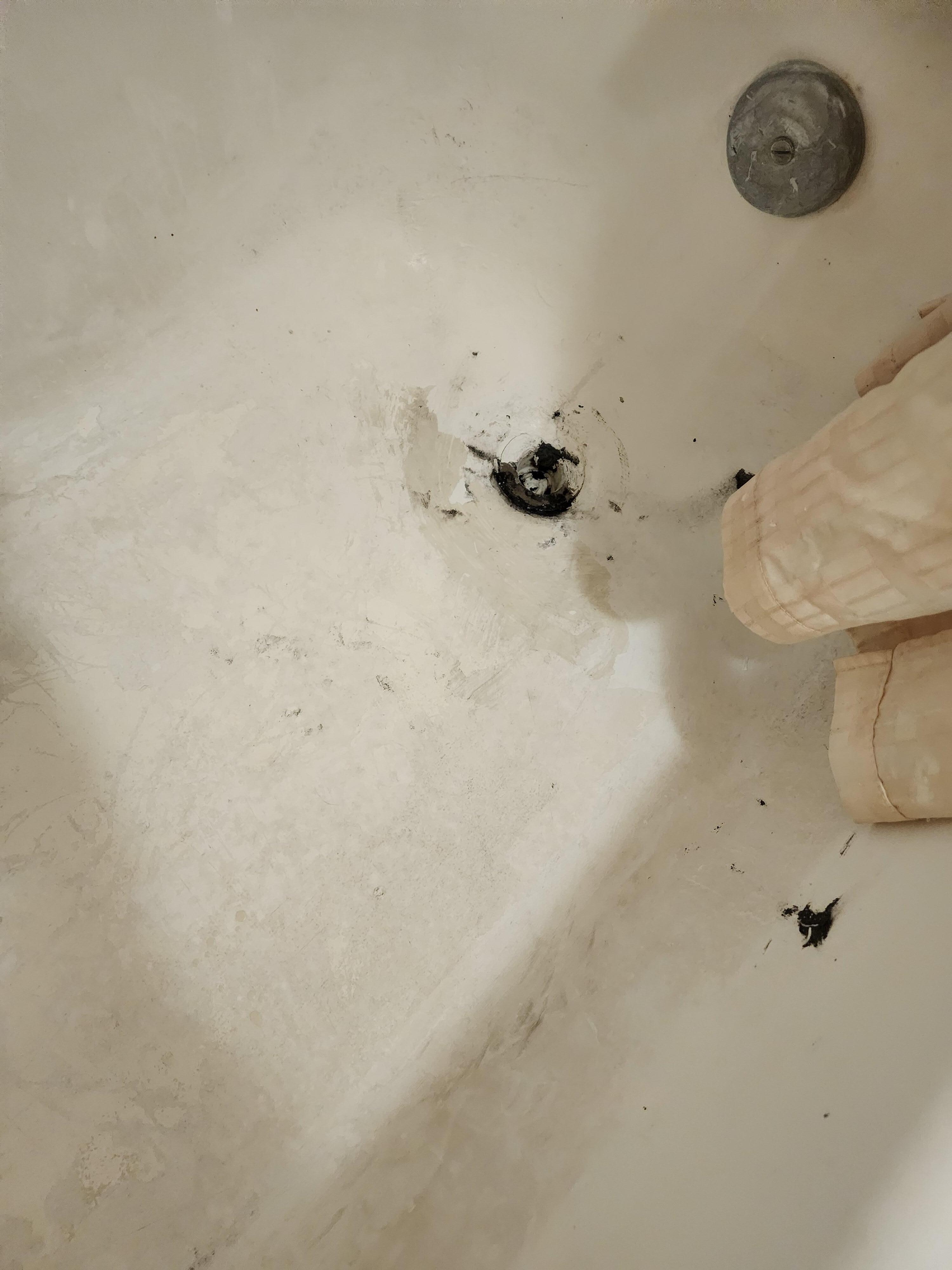 Painted bathtub...