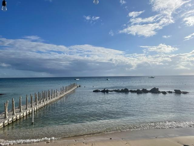 the beach right in front