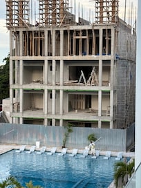 view of more construction on site - again noisy.