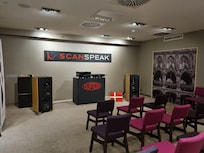 Loudspeaker demos in Marienplatz conference room.