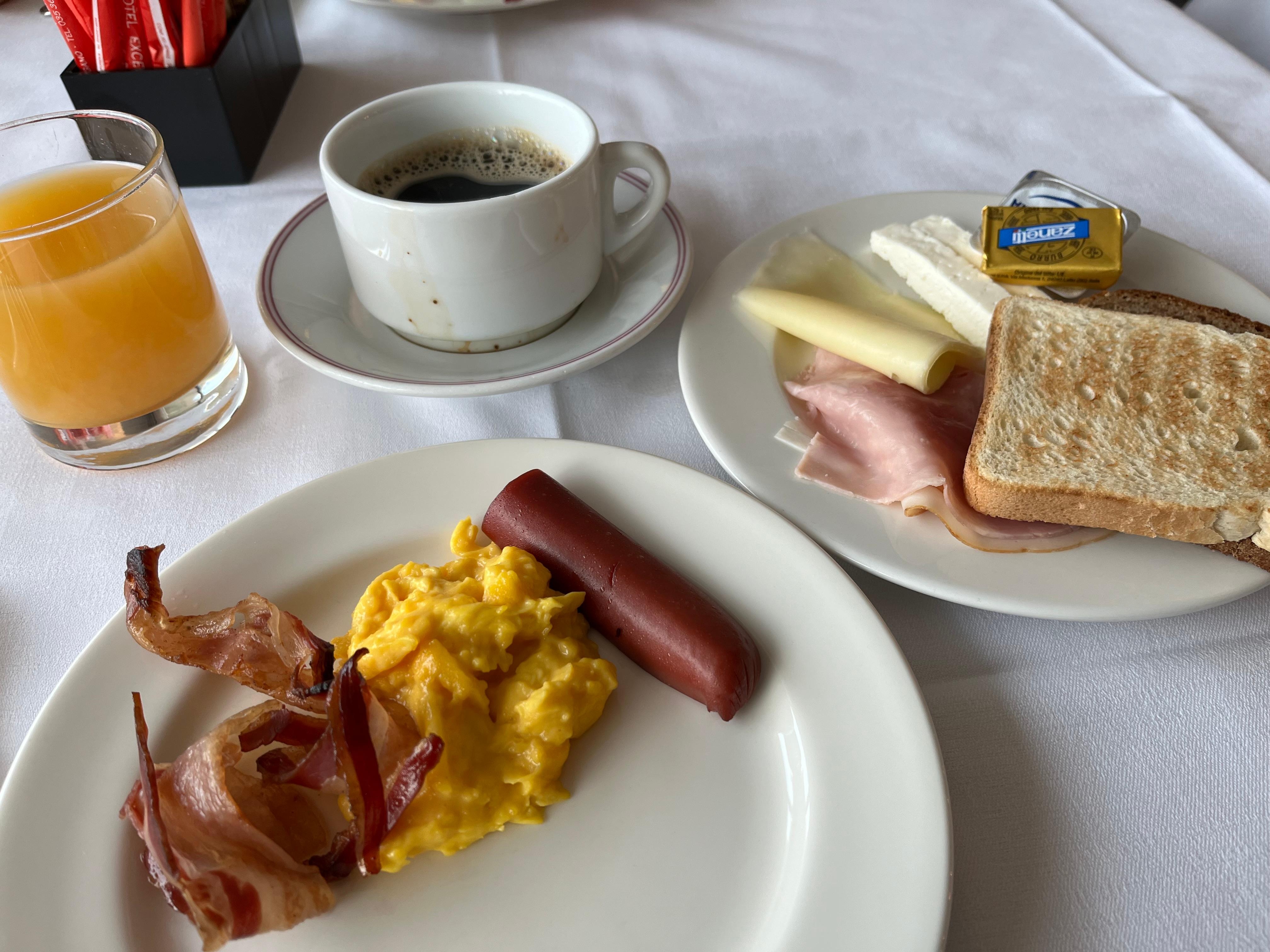 Stort och bra frukostutbud