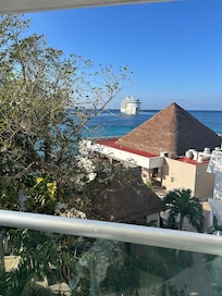 From our garden view balcony