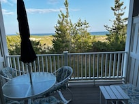 Patio off living space right off living room.