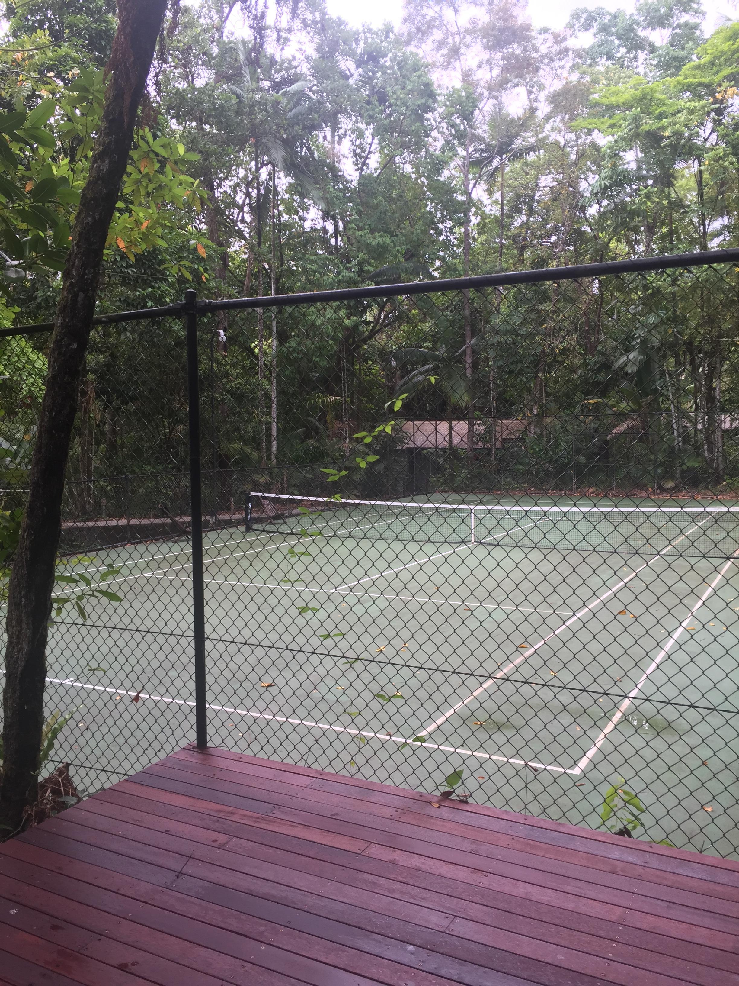 Even a tennis court