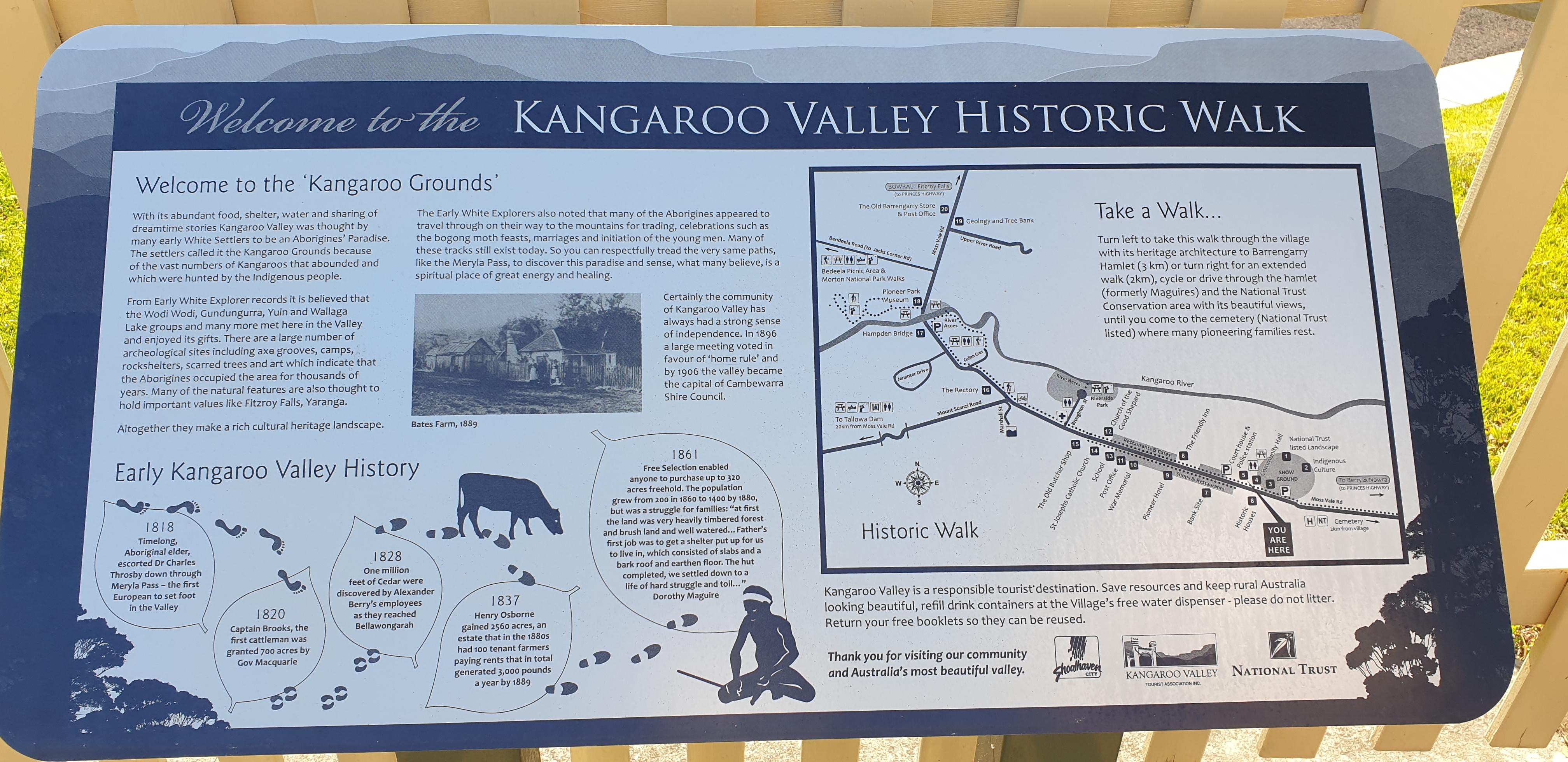 Map of Kangaroo Valley