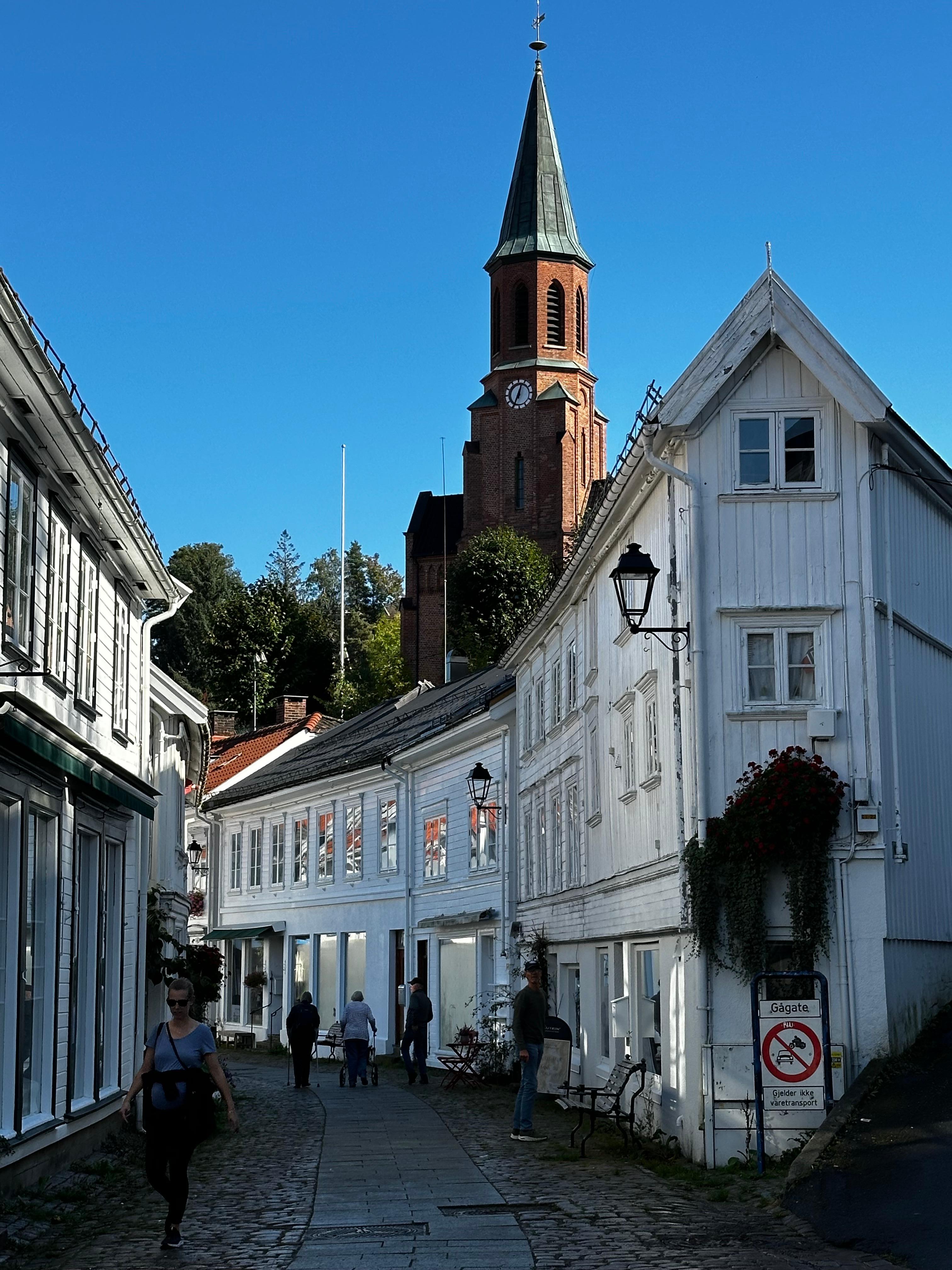 Picturesque  Tvedestrand village. 