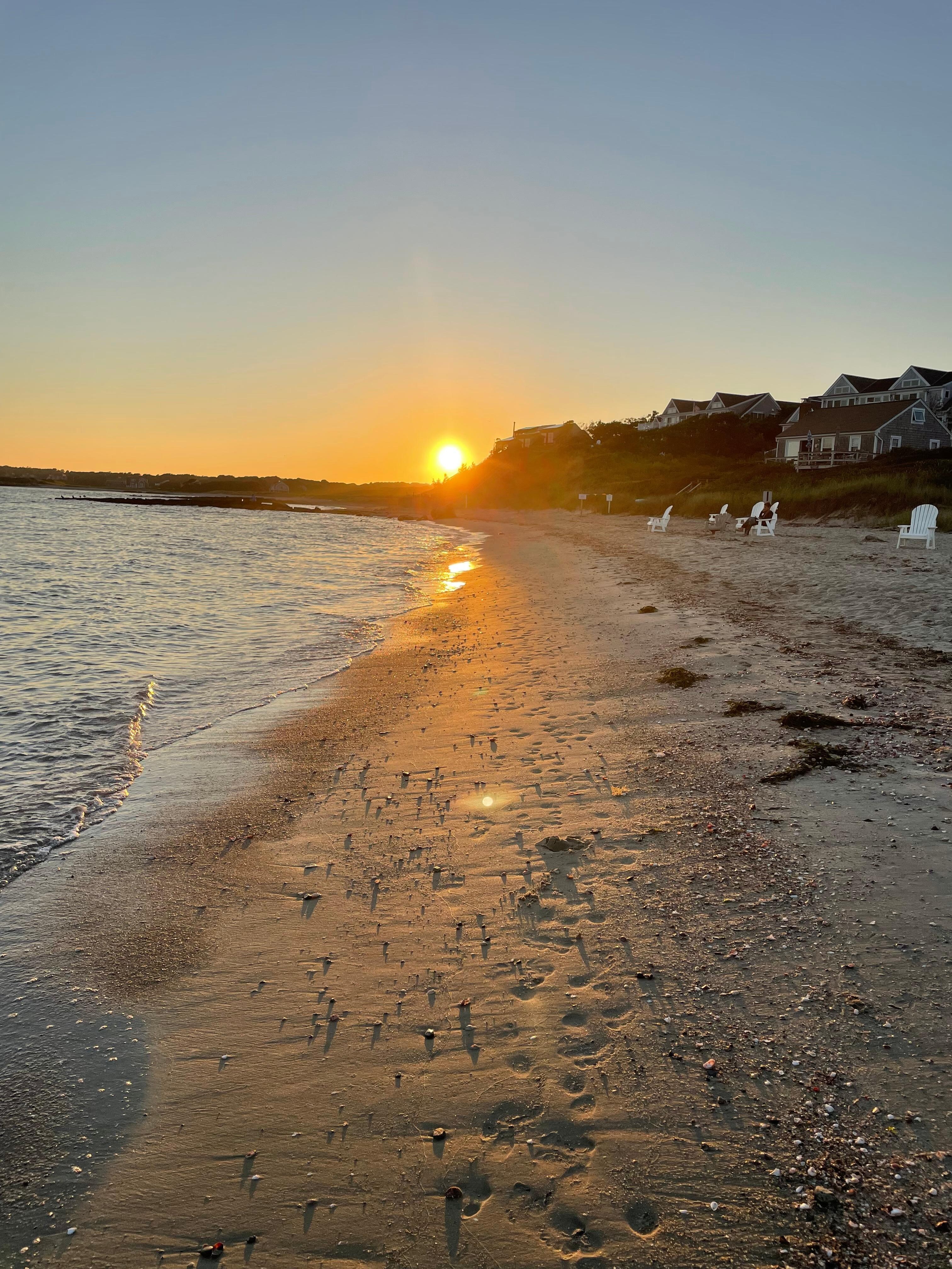 Beach at sunset
