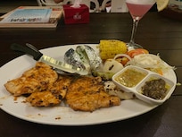 Barbequemiddag på stranden, den var god👍