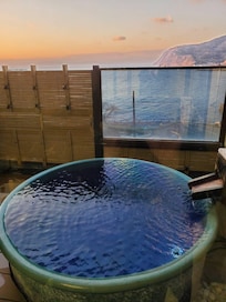 素晴らしい景色とお湯でした