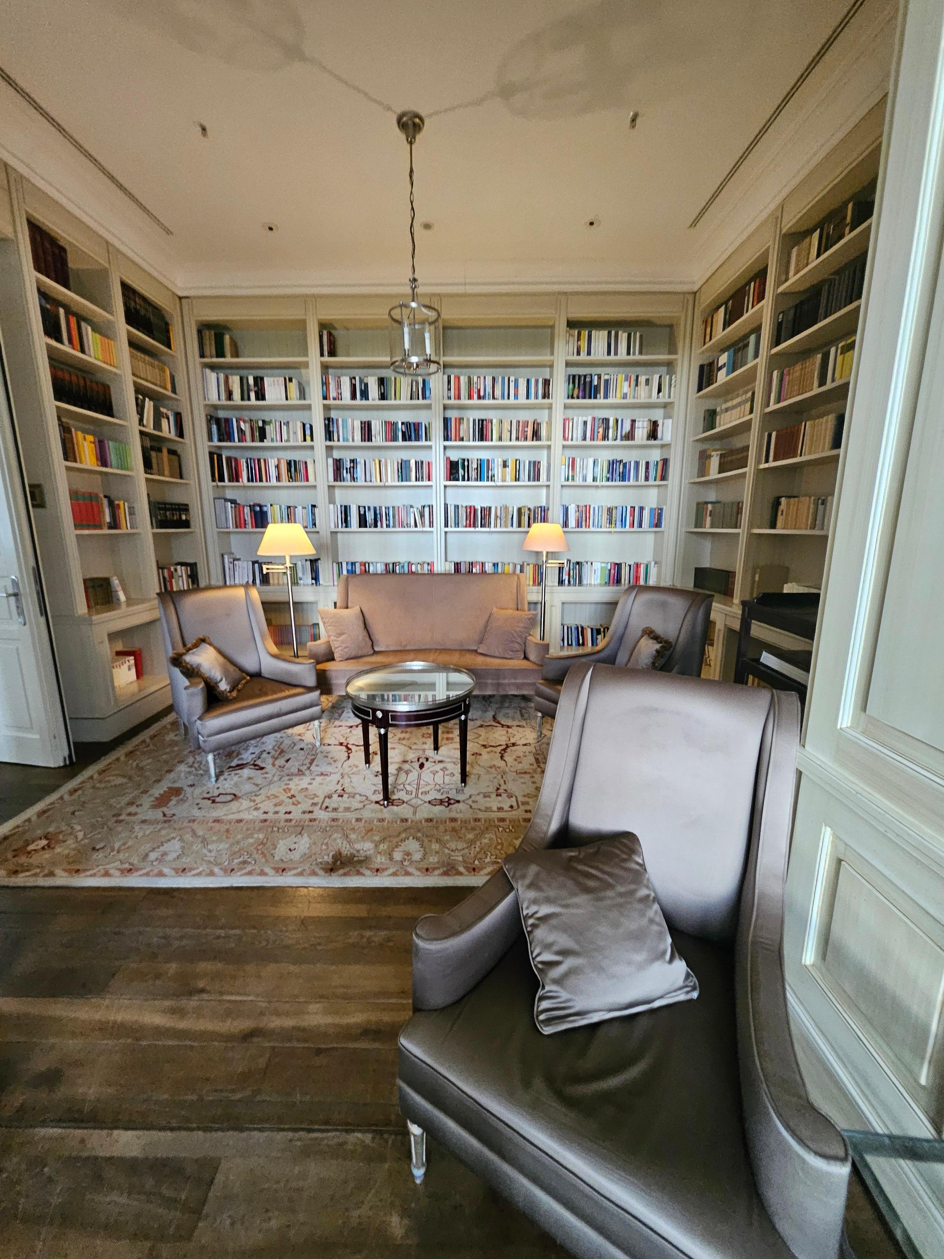 library in the lobby