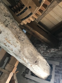 Upstairs inside the windmill