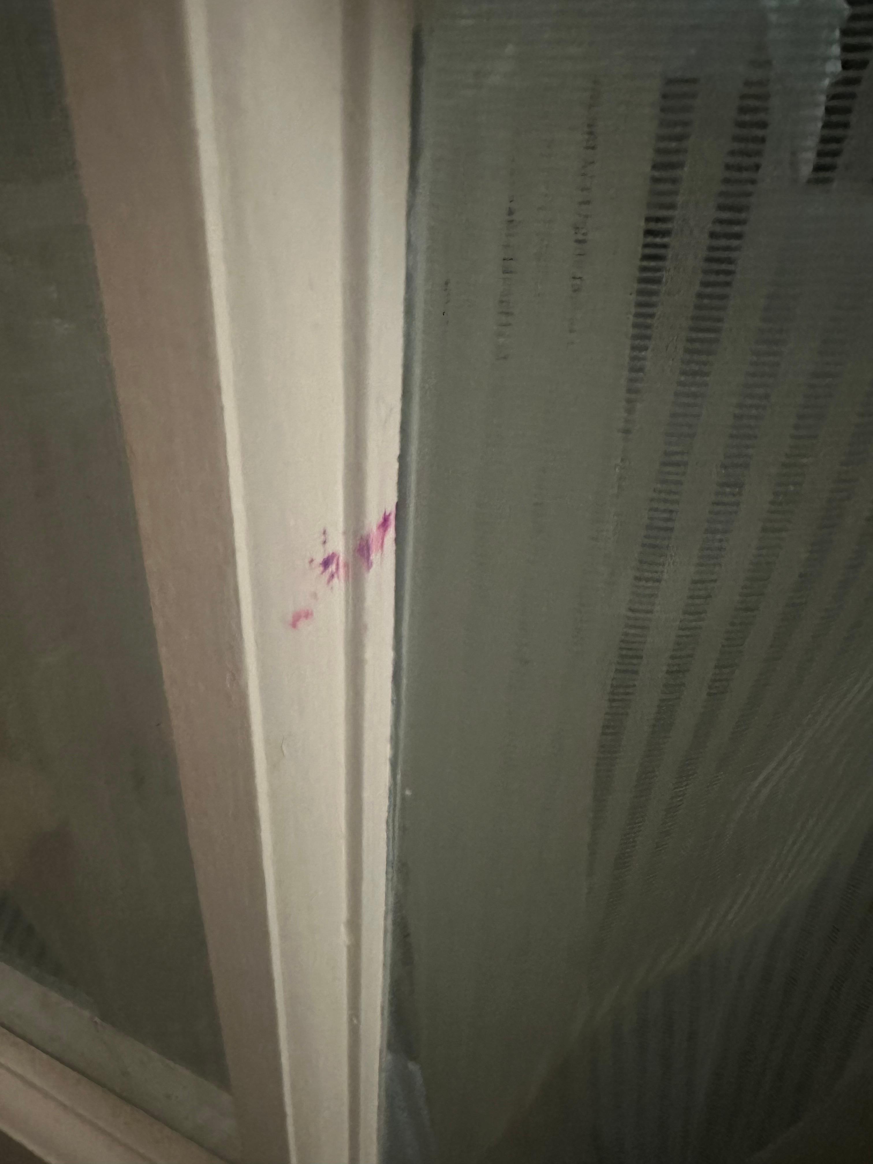 Stains on walls 