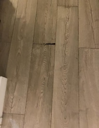 Mold under bedroom floor from actively standing water.