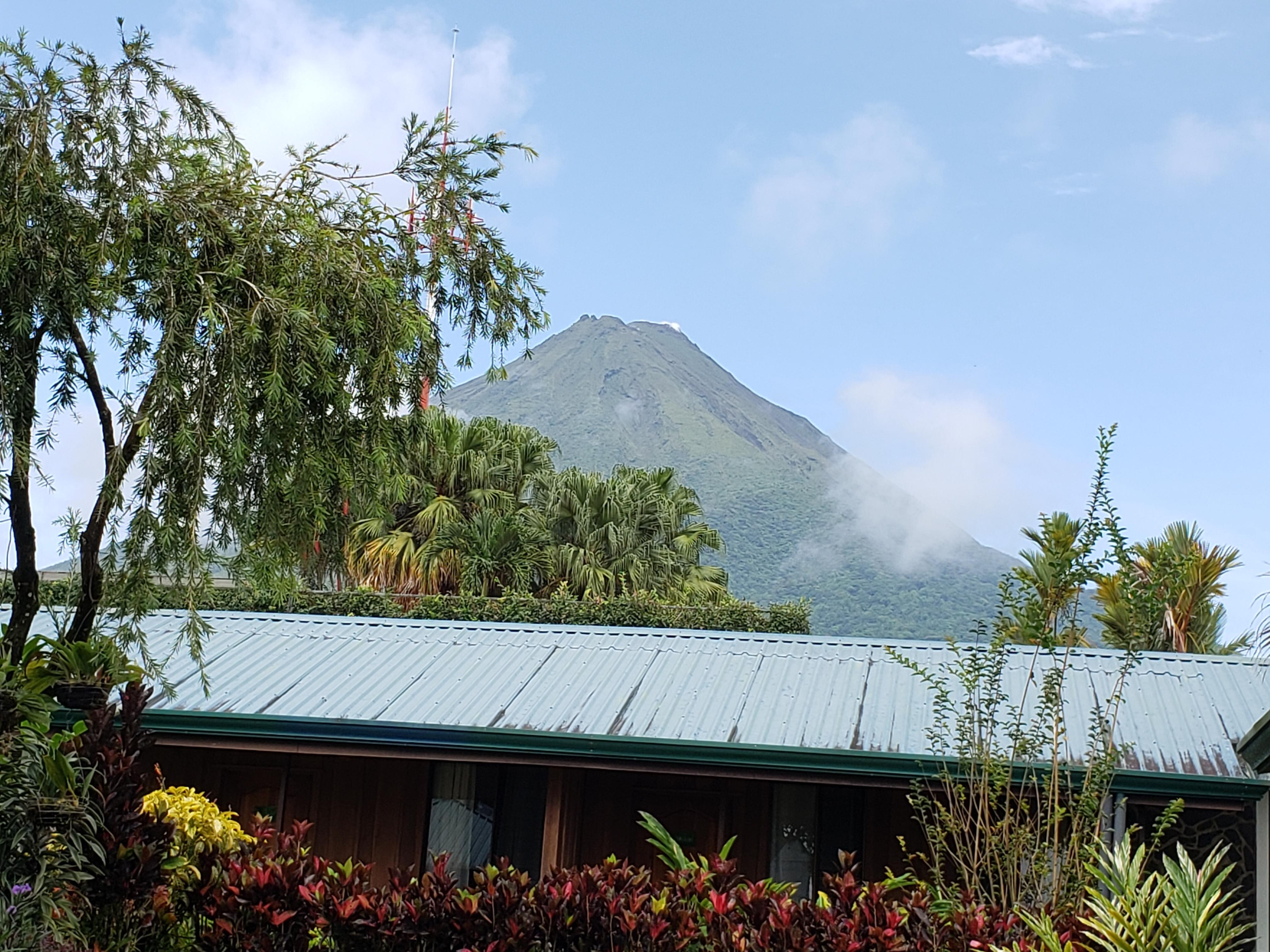 Volcano view from property