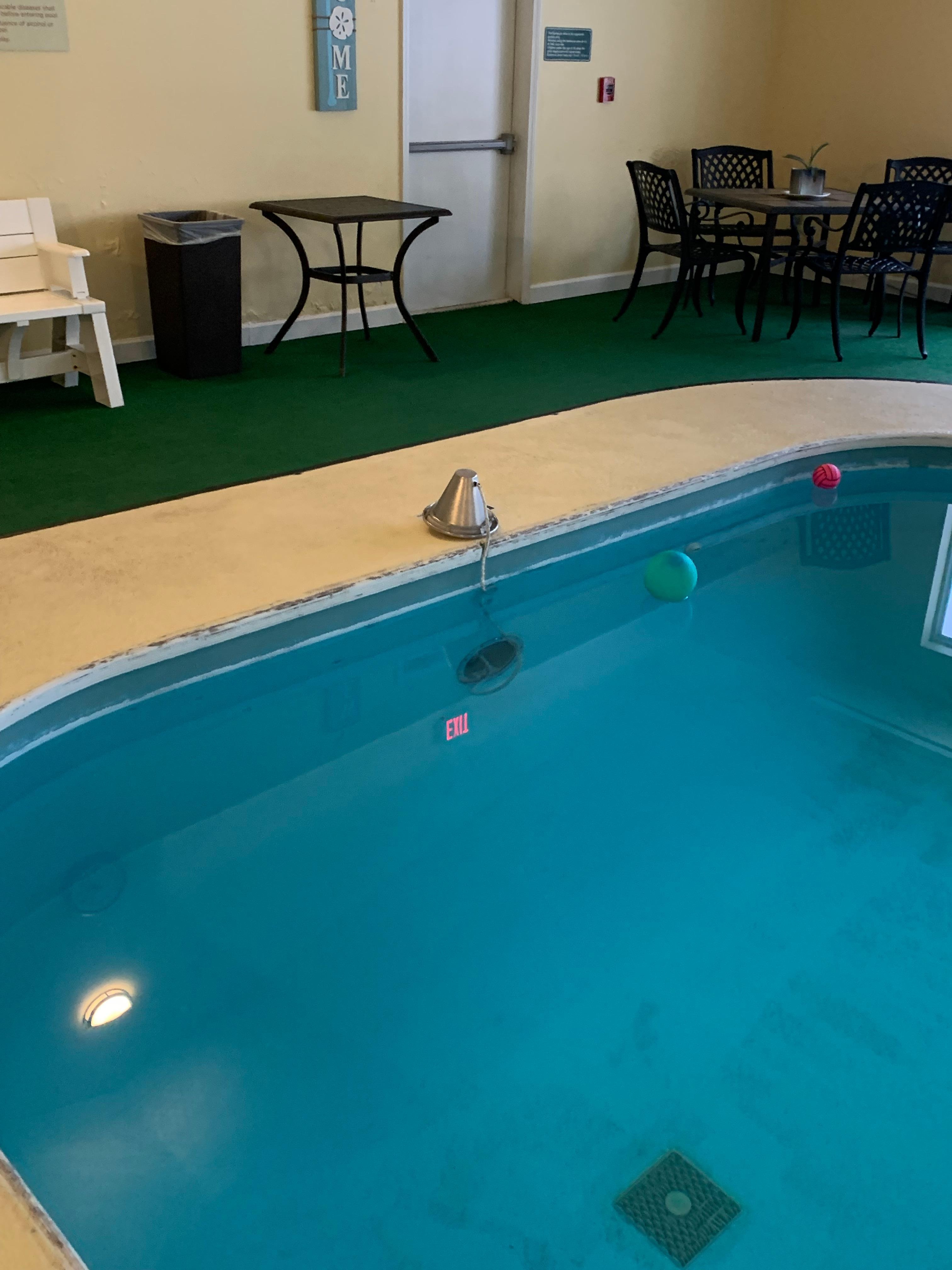 Broken light in pool
