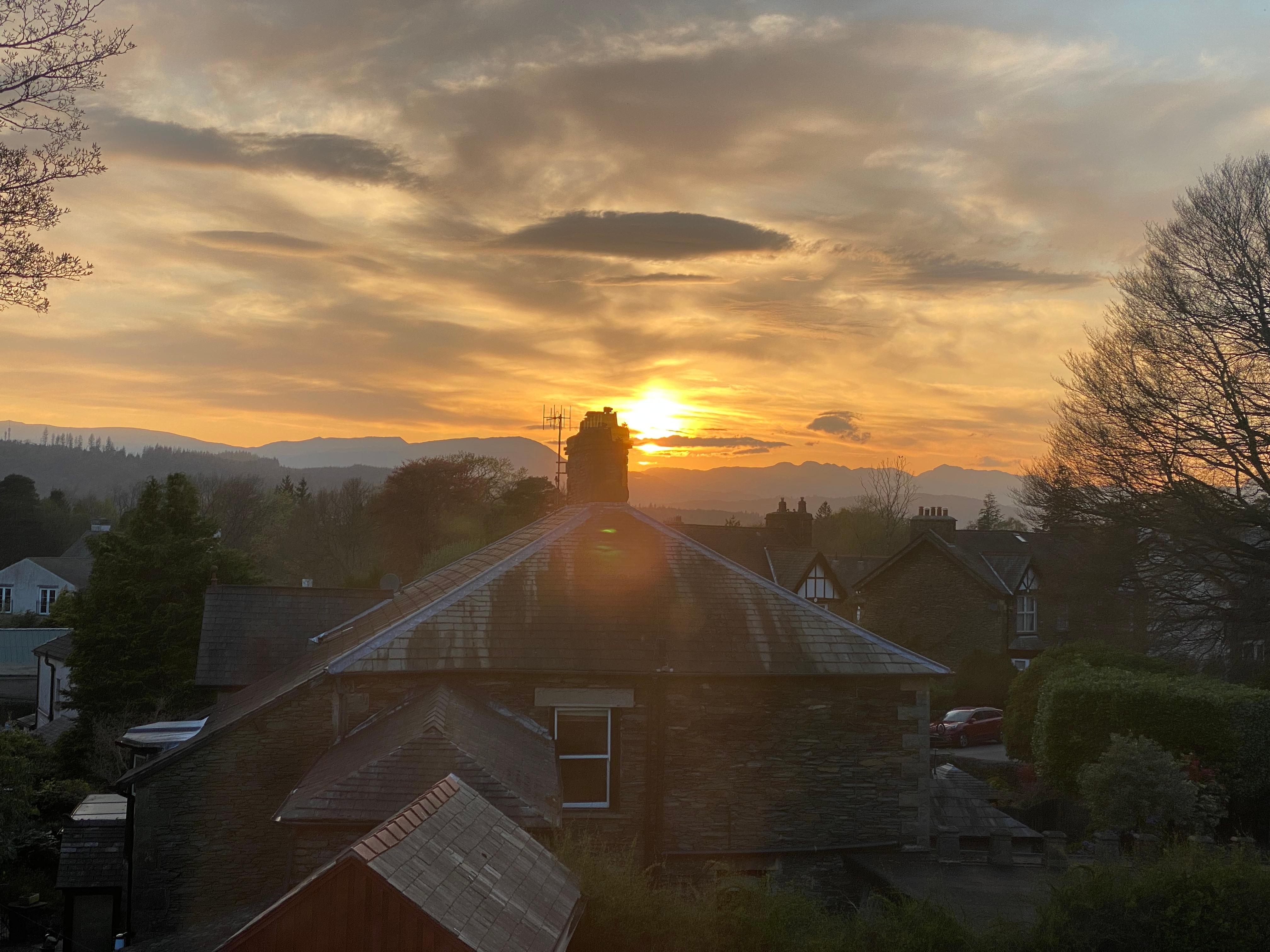 View from bedroom window.