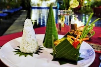 Traditional Khmer dinner.