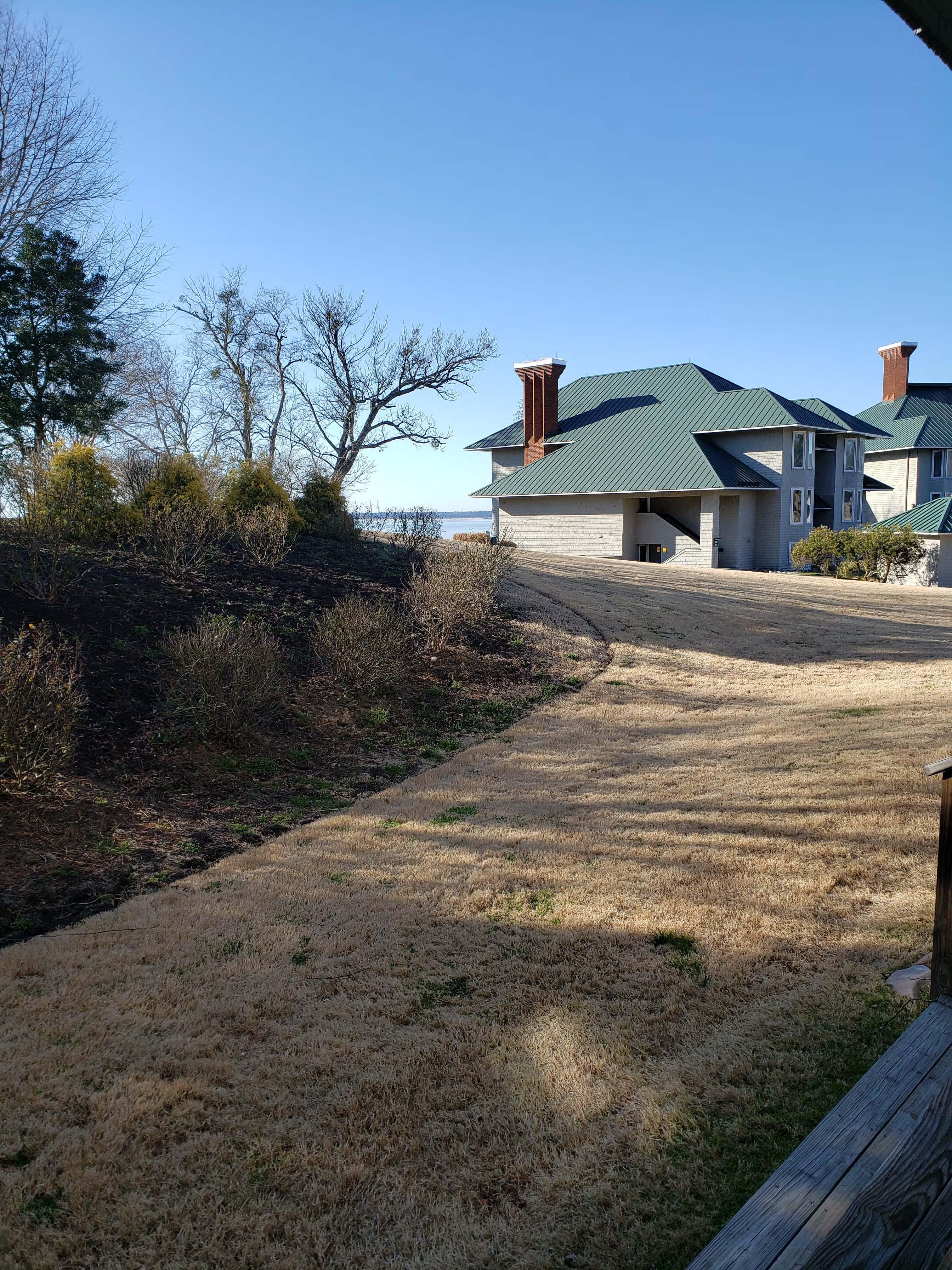 "Lake" view, which is actually the James River, is just to the left of the building.