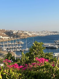 View of harbor from pool