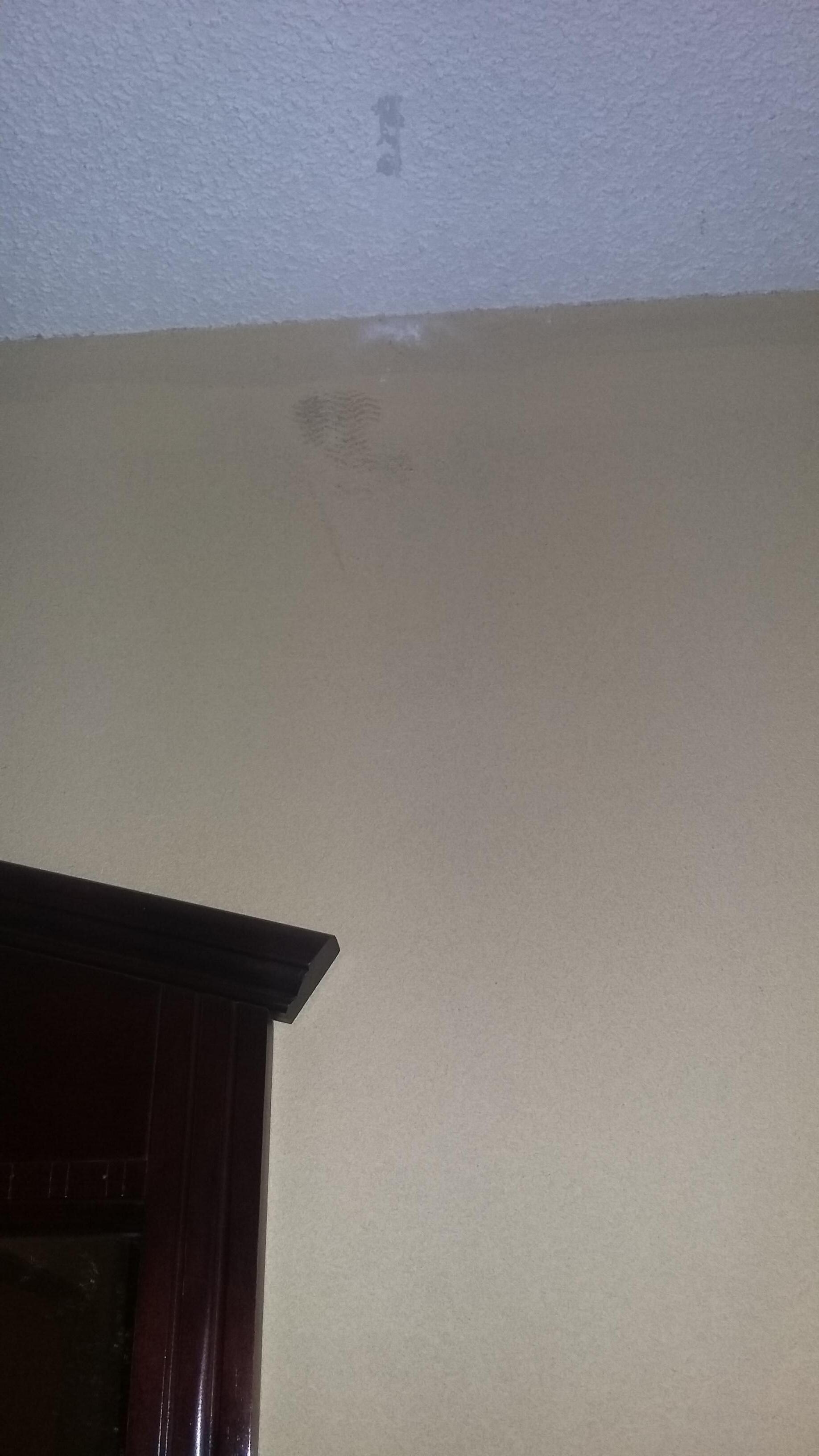 foot print on ceiling