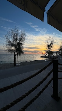 Sunset from the restaurant