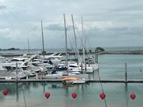 View of the marina from the entrance.