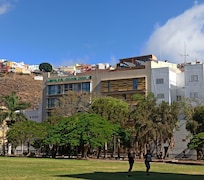 Vista posterior desde el parque