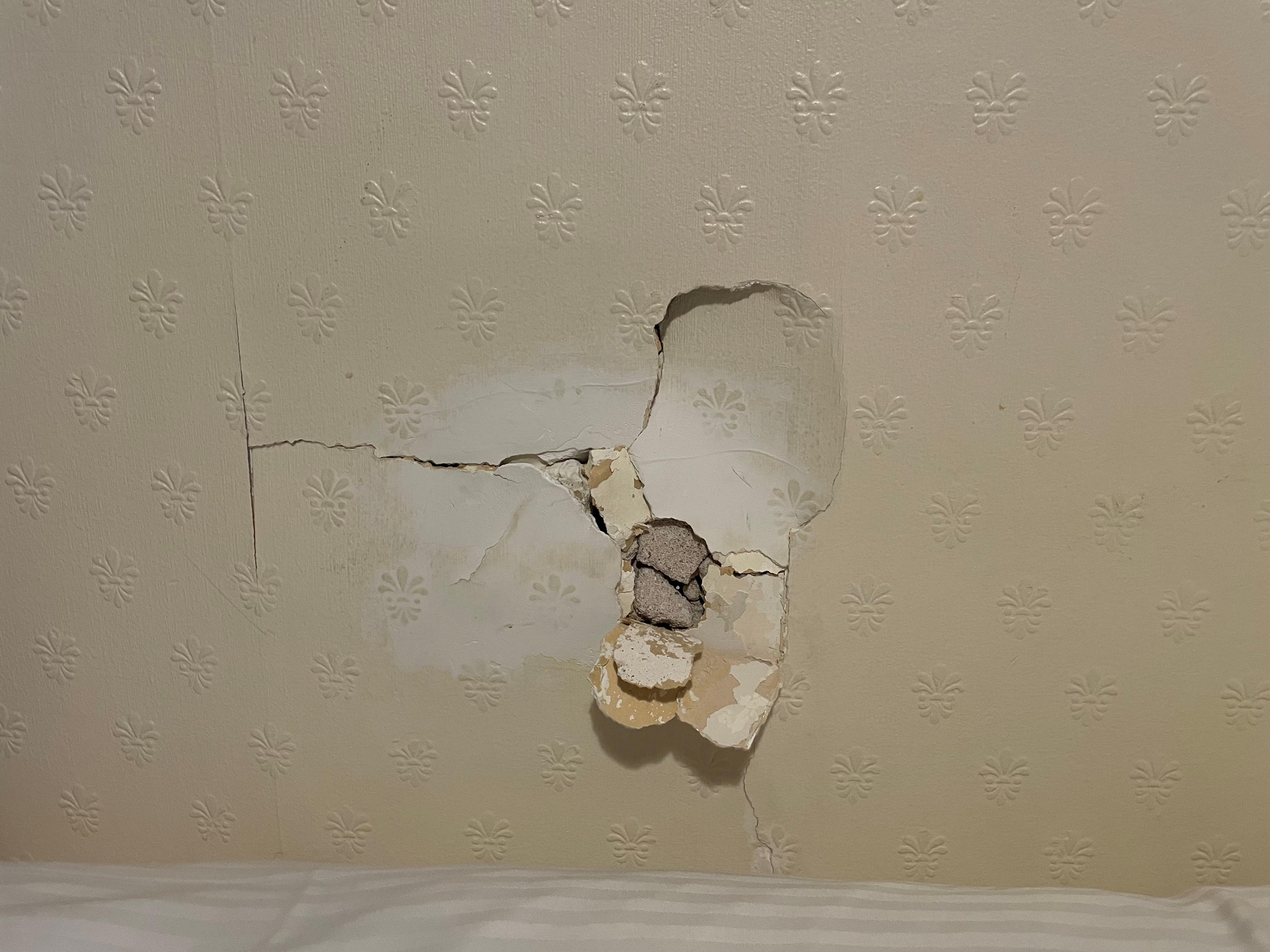 Hole in the wall at County Hotel